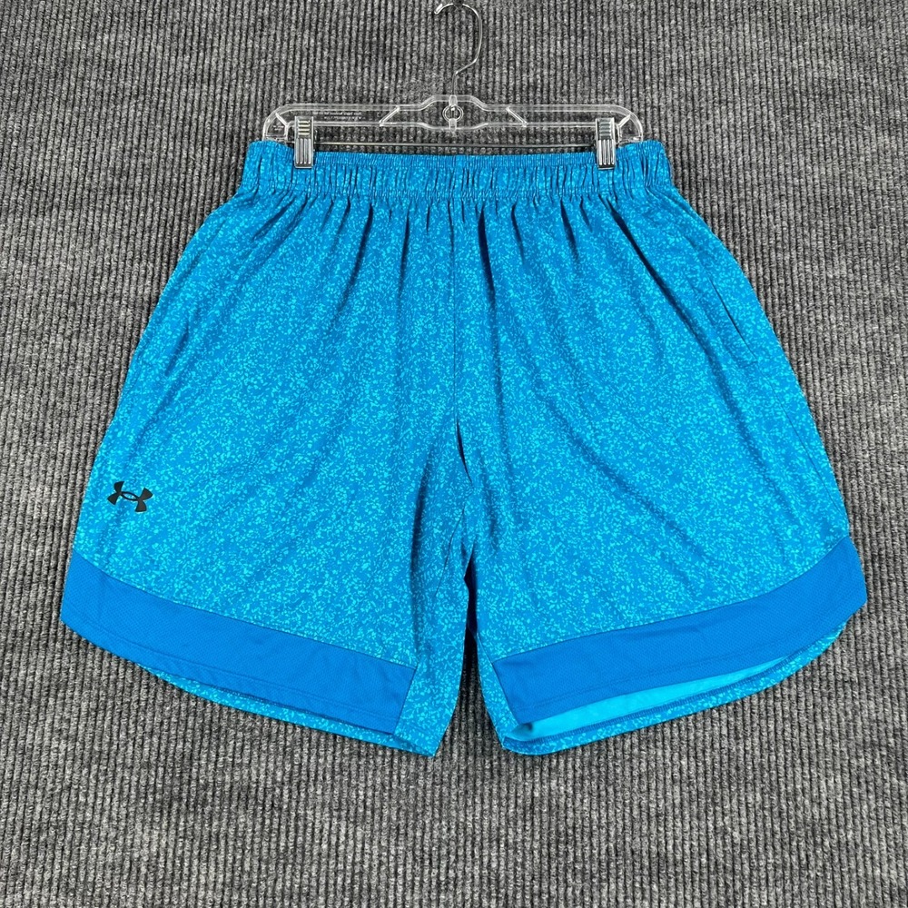 Under Armour Shots Mens XL Extra Large Blue Workout Active Loose Fit Drawstrings
